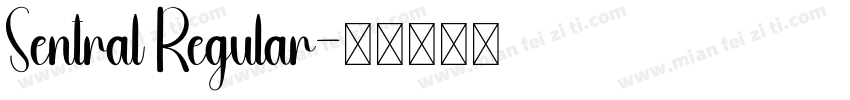 Sentral Regular字体转换